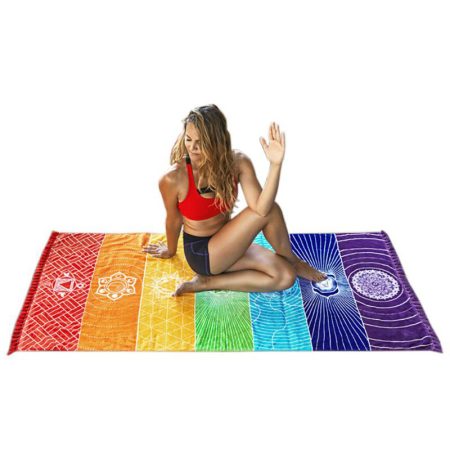 India Mandala Blanket Beach Yoga Mat