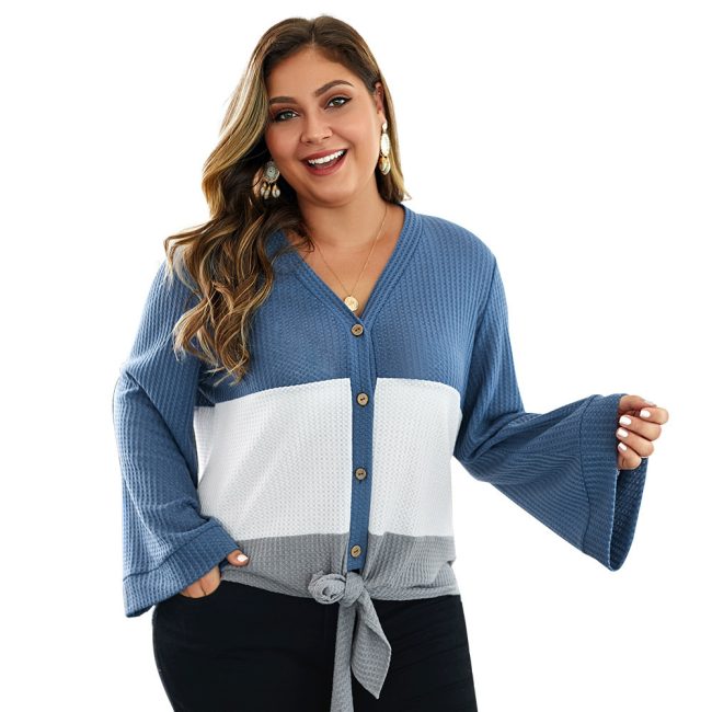 Large size slim loose sweater