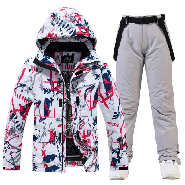 Ski Suit Women's And Men's Suit Winter Windproof And Water-repellent