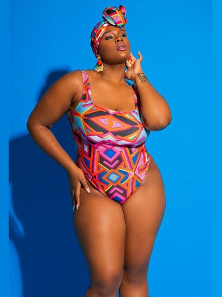 Ladies One-piece Swimsuit Graffiti Printed AliExpress Bikini Plus Size Bikini