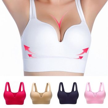 Large size seamless 3D sports bra
