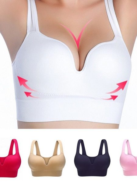 Large size seamless 3D sports bra
