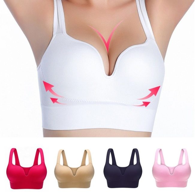 Large size seamless 3D sports bra