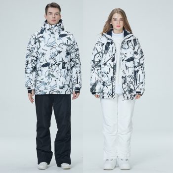 Ski Suit Women's And Men's Suit Winter Windproof And Water-repellent
