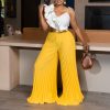 Top Wide Leg Pants Fashion Suit
