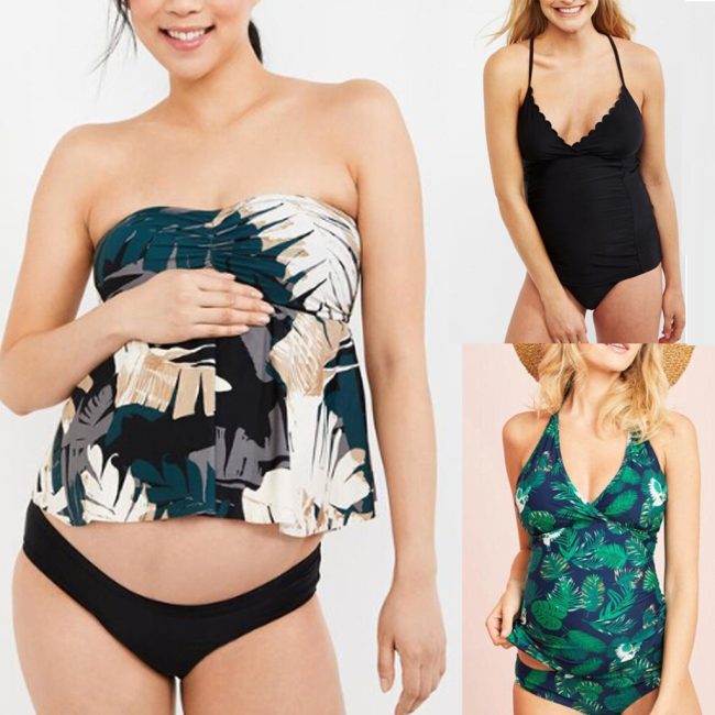 Pregnant women's plus size bikini