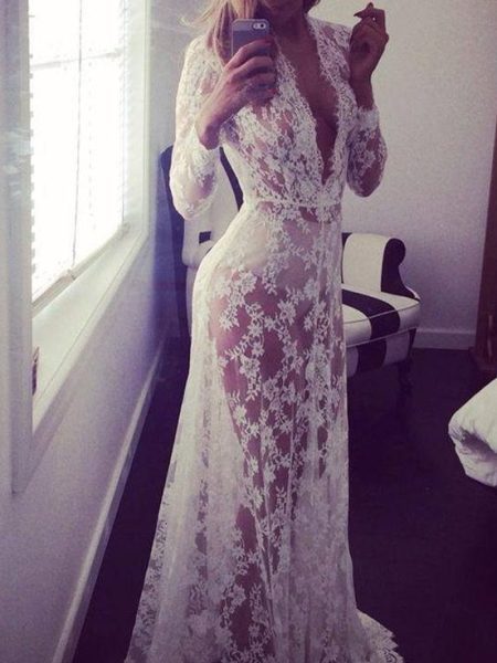 Pregnant Dress Pajamas Lace Maternity Dress Women