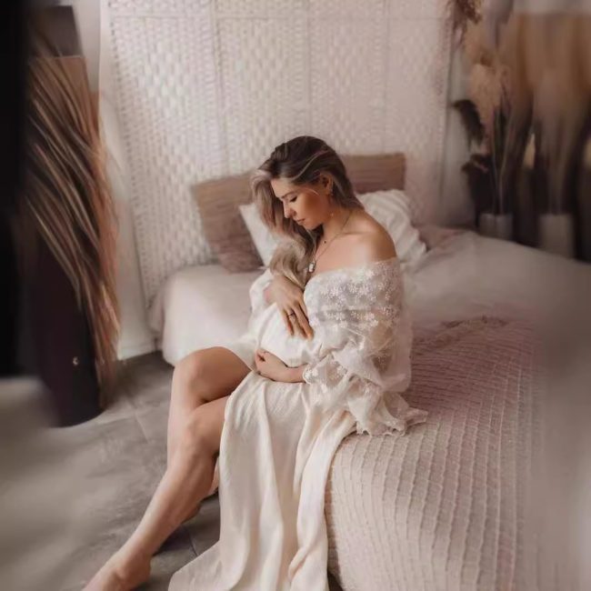 Lace Pregnant Women Photography Dress