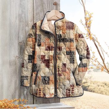 floral print cozy button sweater for ladies