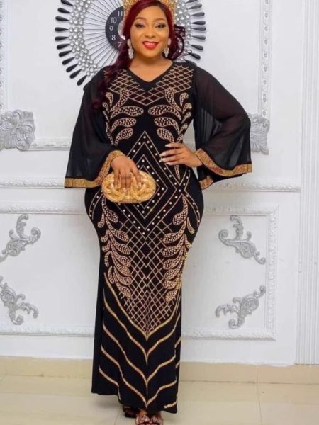 Women's Bell Sleeve Geometric Pattern