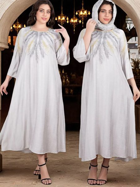 Women's Gilded Muslim Plus Size Dress