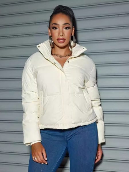 Short Thickened Small Turn-down Collar Coat