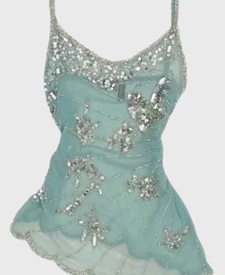 Irregular Sequin Gauze Camisole Slim Fit Versatile Top