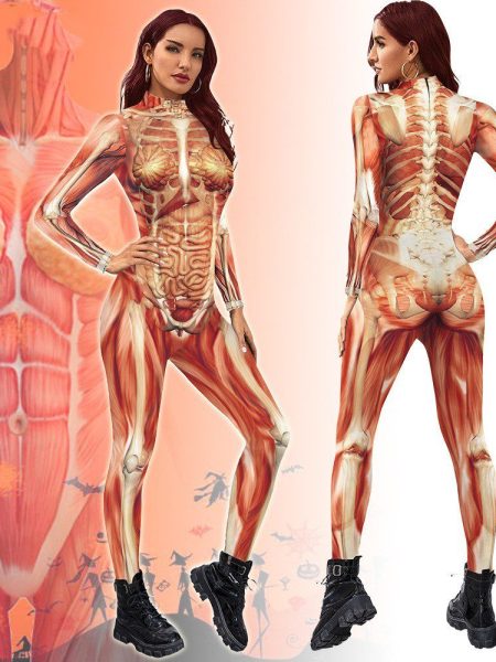 Simulation Skeleton One-piece Tights – Trendy Halloween