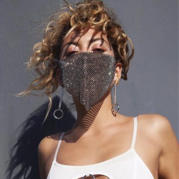 Personality Trend Accessories Rhinestone Mask