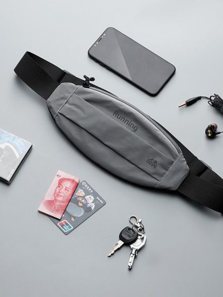 Outdoor Sports Equipment Night Running Reflective Waterproof Close-fitting Waist Bag