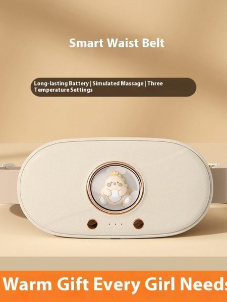 Hot Compress Vibration Massage Waist Supporter Usb Charging Multifunctional