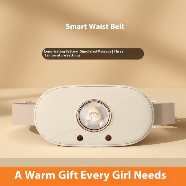 Hot Compress Vibration Massage Waist Supporter Usb Charging Multifunctional