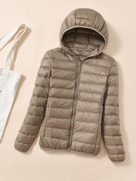 New Large Size Hooded Cotton Jacket Women