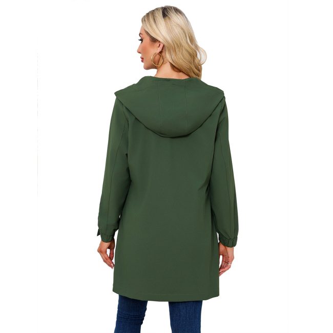 Fashionable Outdoor Sports Waterproof Windbreaker For Women