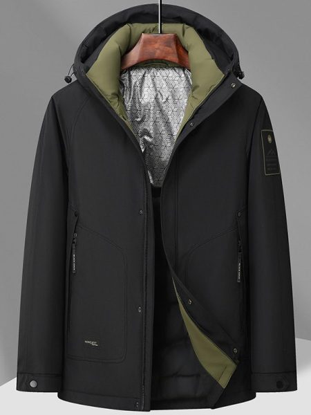 Outdoor Same White Duck Down Hooded Jacket