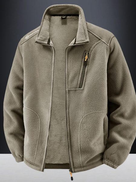 Men's Warm With Velvet Padded Jacket Loose Casual Jacket