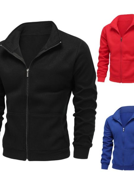 Spring And Autumn Cardigan Running Leisure Sportswear Men's Jacket