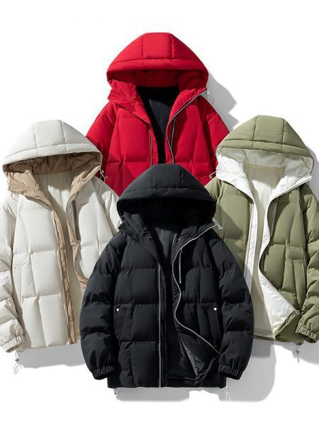 Fashion Solid Color Simple New Men's Cotton Coat Coat