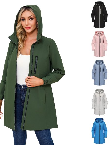 Fashionable Outdoor Sports Waterproof Windbreaker For Women