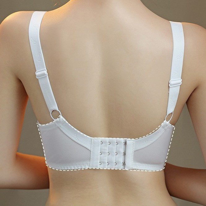 Sexy Lace Has Steel Ring Big Breast Small Push-up Adjustable Plus Size Bra