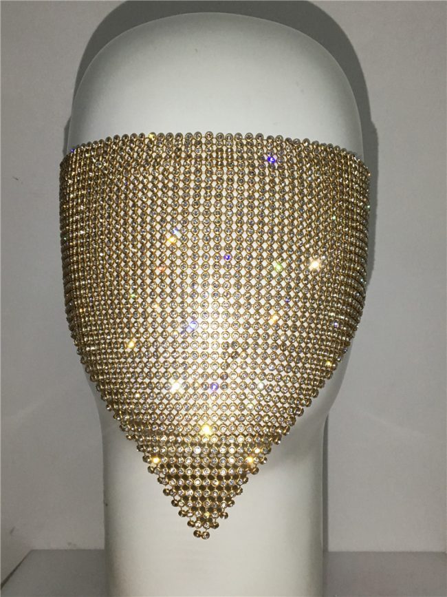 Personality Trend Accessories Rhinestone Mask