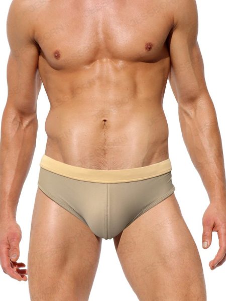 Back Mesh Cup Men's Swimming Trunks Low Waist Sexy Hot Springs Triangle