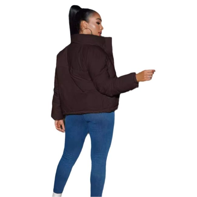 Short Thickened Small Turn-down Collar Coat