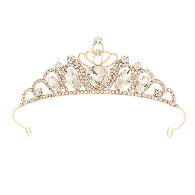 Children Crystal Crown Accessories Ballet Performance Diamond Updo Headband