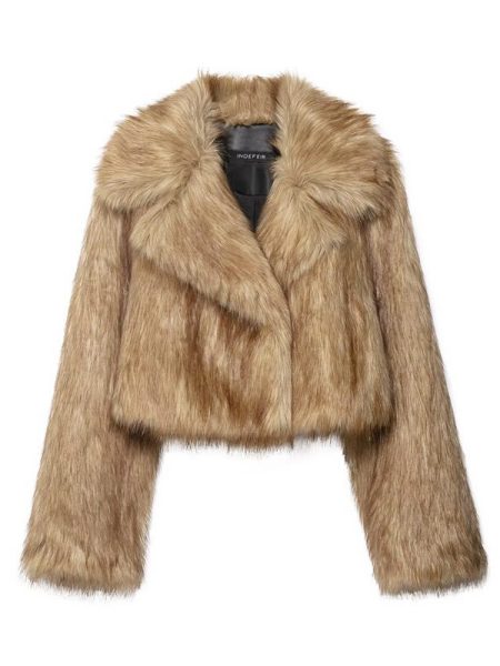 Women's Casual Artificial Fur Effect Short Coat