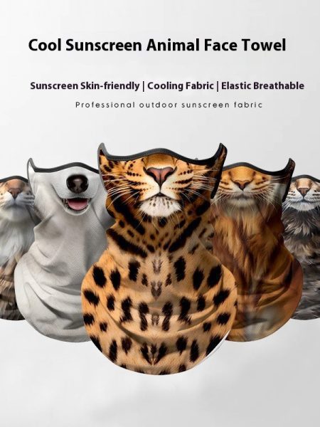 Sunscreen Hanging Ear Ice Silk Breathable Outdoor Sports Motorcycle Cycling Mask