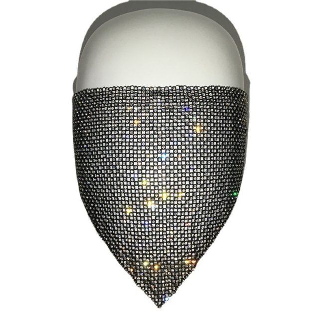 Personality Trend Accessories Rhinestone Mask