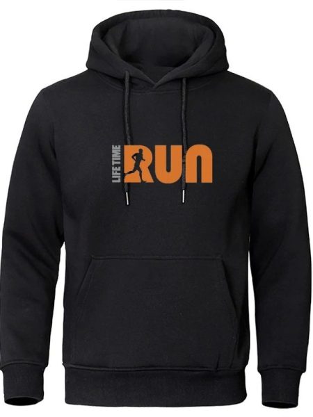 Streetwear Printed Hoodie for Men – Loose Fit Casual Pullover