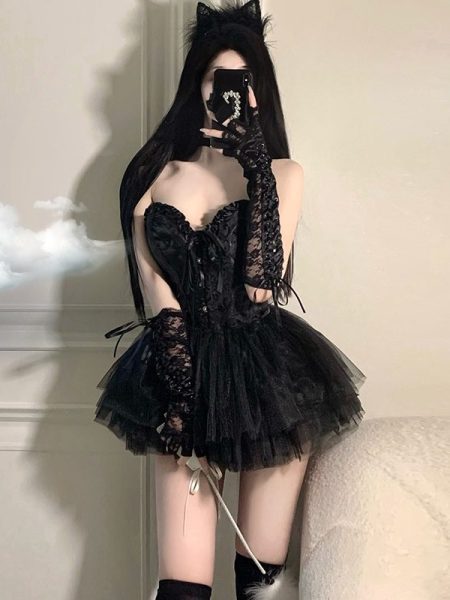 Uniform Cosplay Plus Size Night Show Halloween Queen Dress
