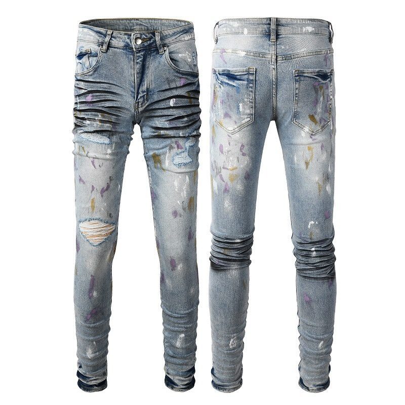 Buy Women's Clothing Online | Buy Trending Dresses for Women Ripped Jeans Men's Slim Fit Light Blue