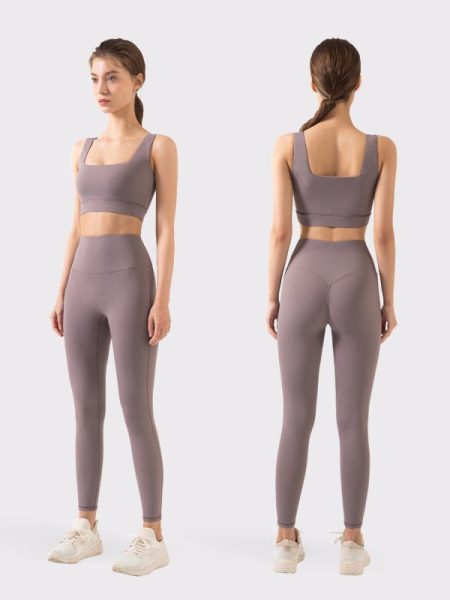 Bra Suit Women Running Sports Peach Hip Gym Training Yoga Suit Suit