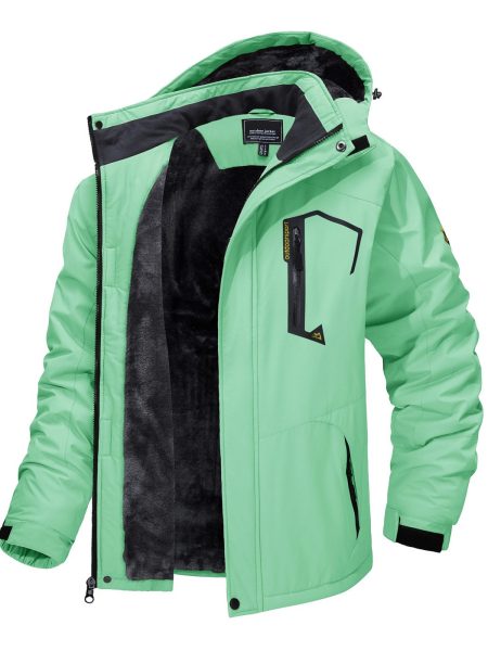 Outdoor Waterproof Winter Jacket Detachable Hat