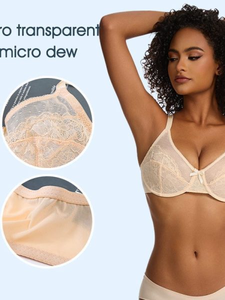 Plus Size Underwear Gauze Push Up Bra