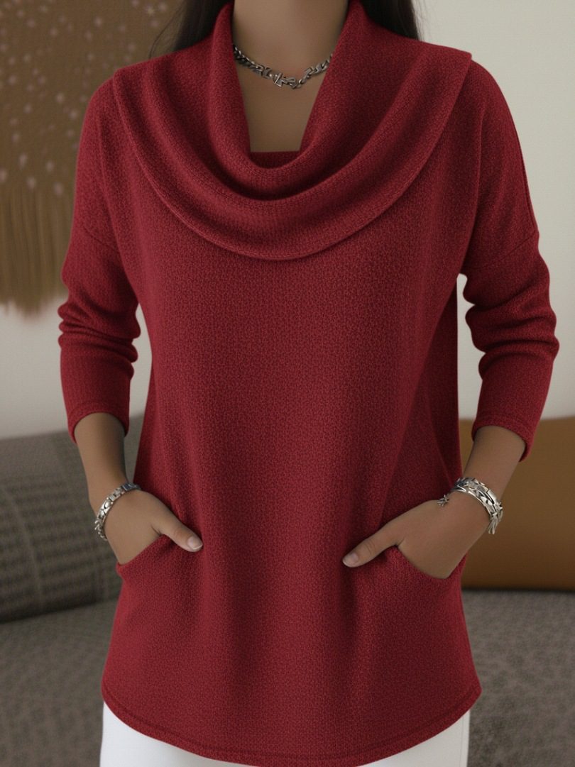 Women's Comfort And Casual Pocket Pullover