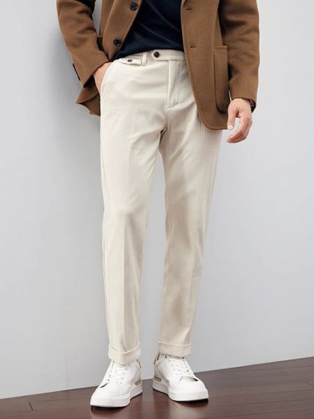 Corduroy Versatile Business Straight Loose Fashionable Pants