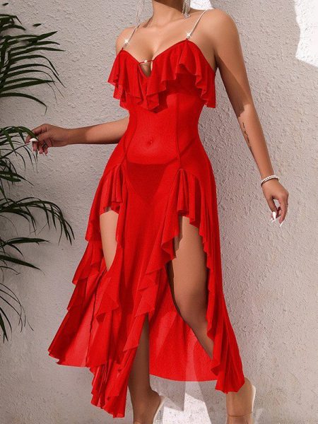 Sheer Temptation Backless Elegant Evening Gown