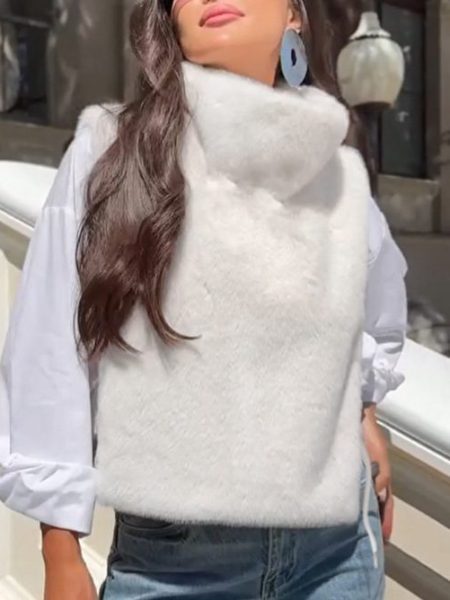 Light Luxury Plush Vest Women's High-grade Warm