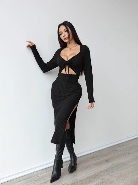 Slim-fit Slimming High-end Long Sleeve Dress