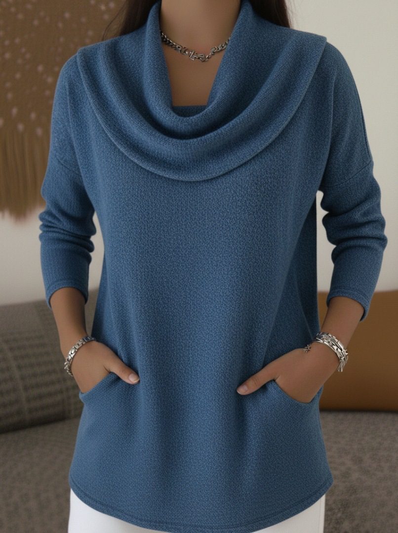 Women's Comfort And Casual Pocket Pullover