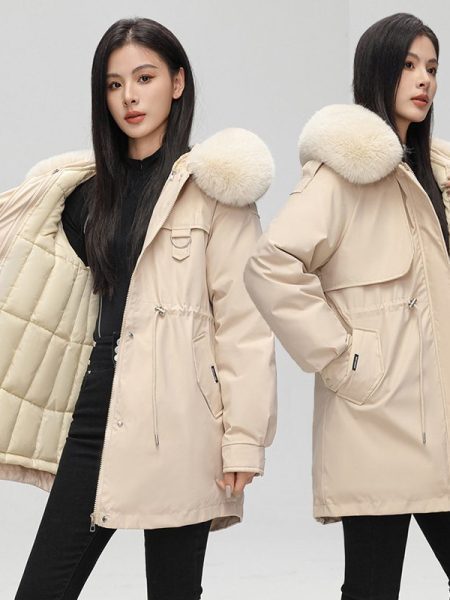 Thickened Down Cotton Coat For Women